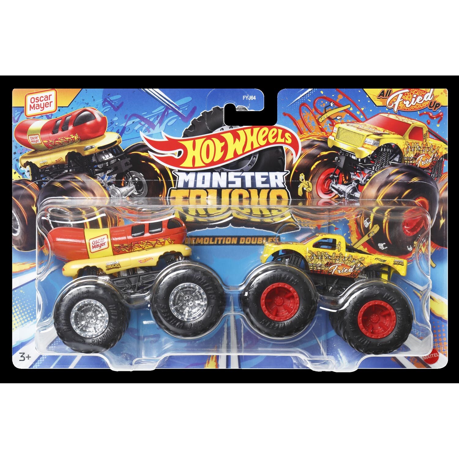 Pack of 2 Hot Wheels Demolition Doubles Monster Trucks Image 1