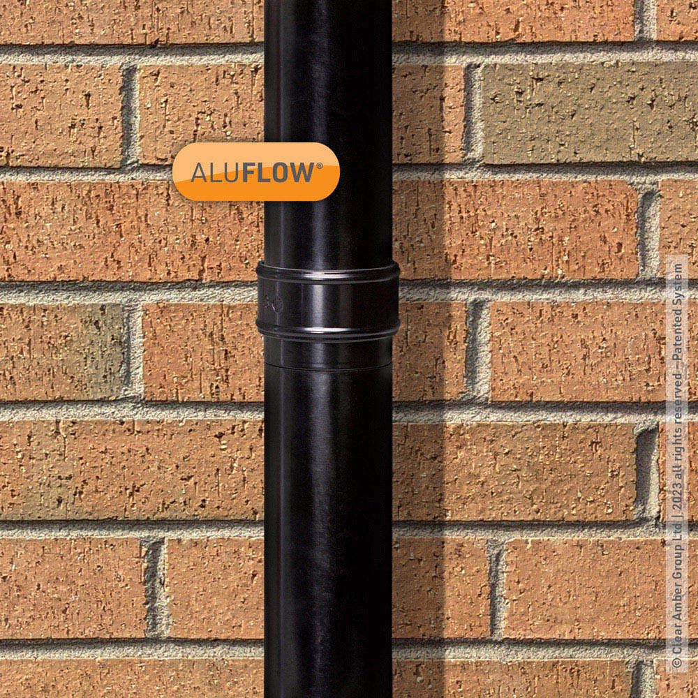 Aluflow Black Downpipe Connector Image 2