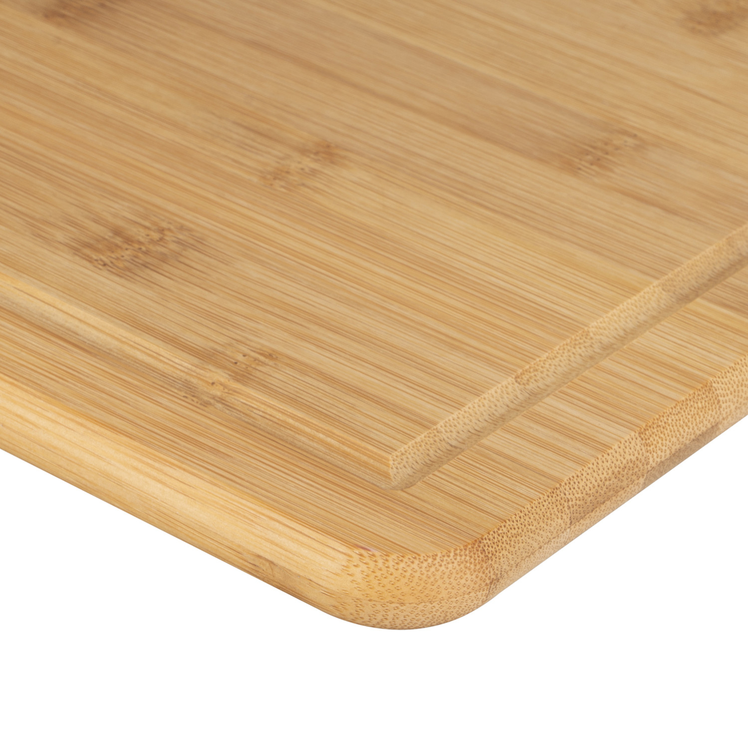 Large Bamboo Chopping Board with Wire Handle Image 2