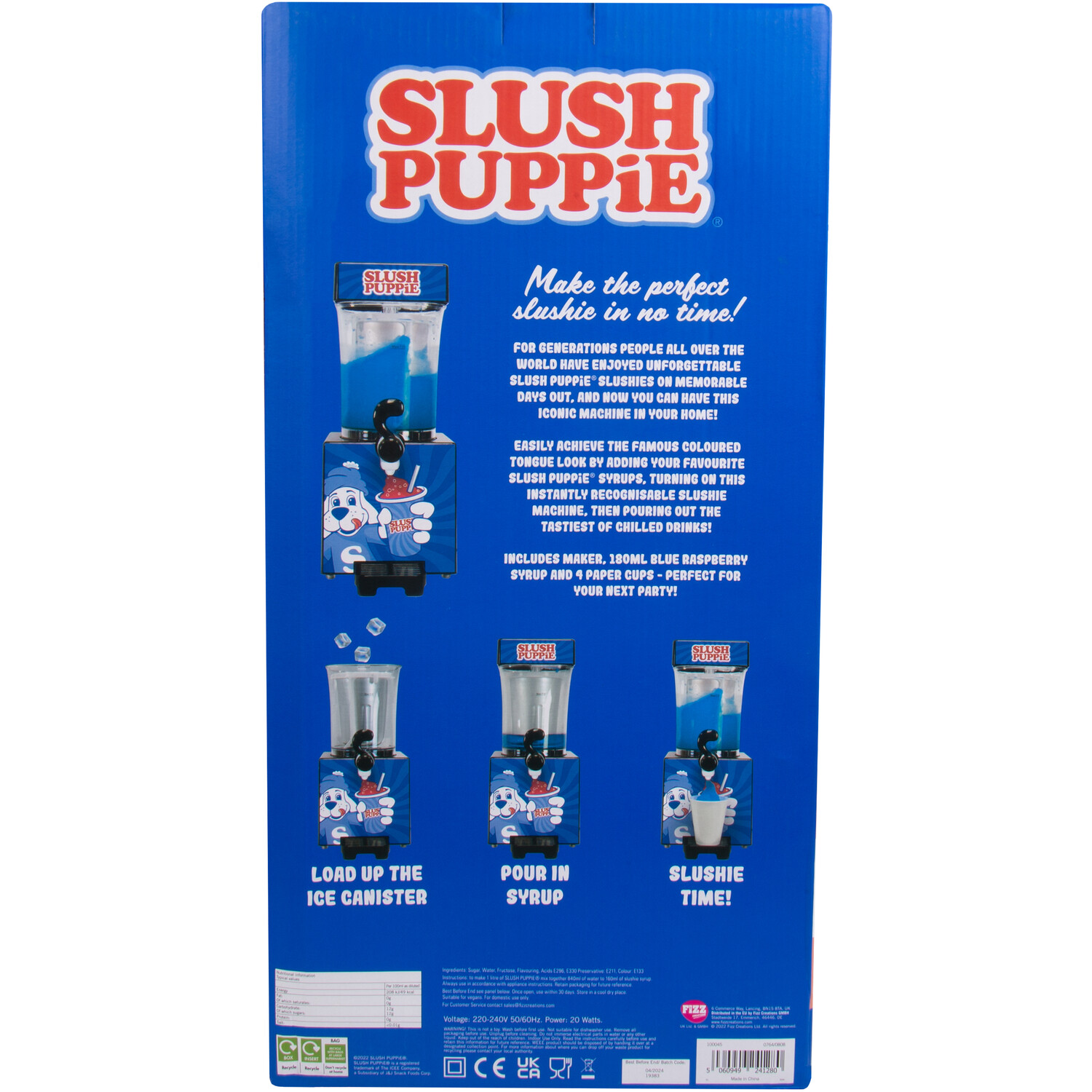 G&G Slush Puppie Blue Raspberry Flavoured Slushie Party Pack Image 3