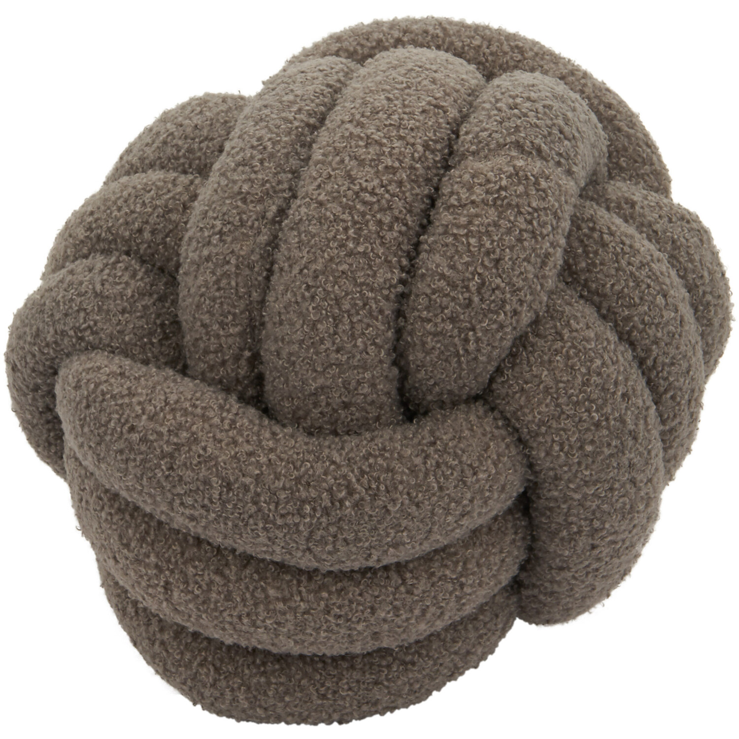 Knot Boucle Cushion - Charcoal Image 1