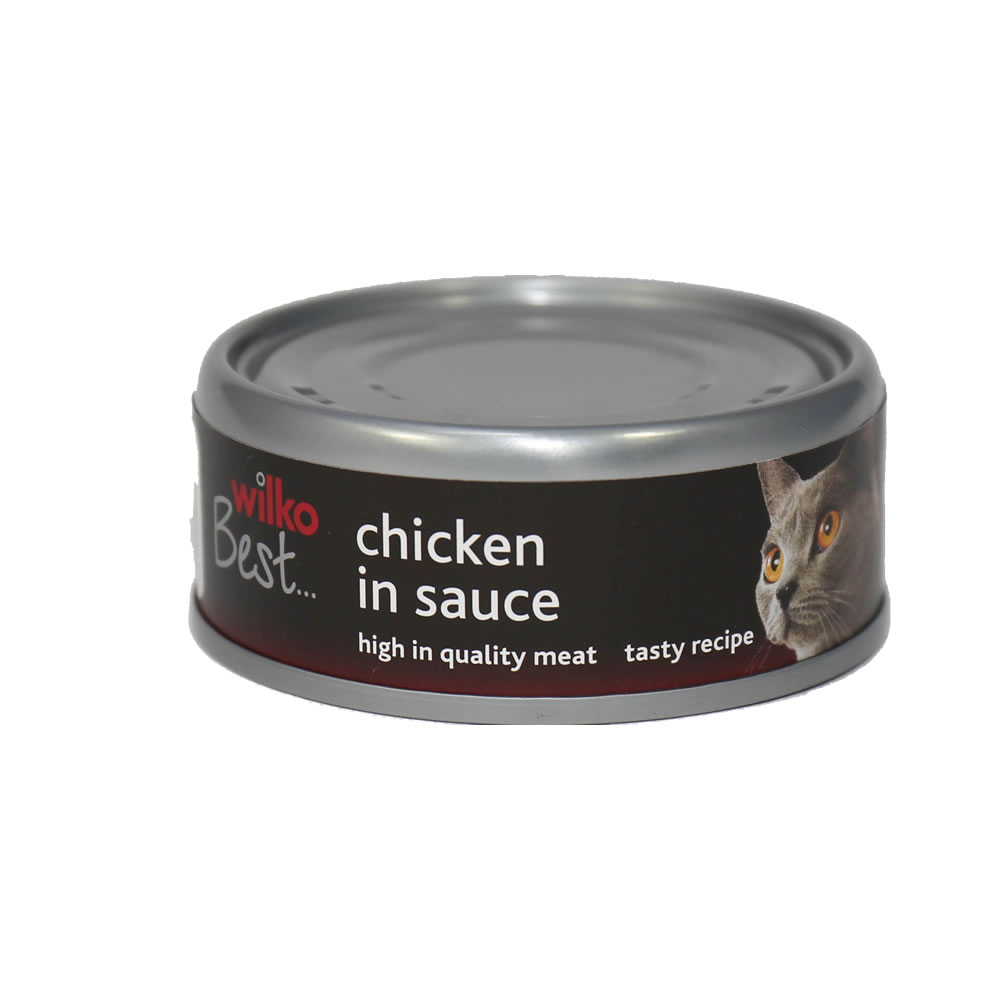Wilko Best Chicken in Sauce Tinned Cat Food 80g Image