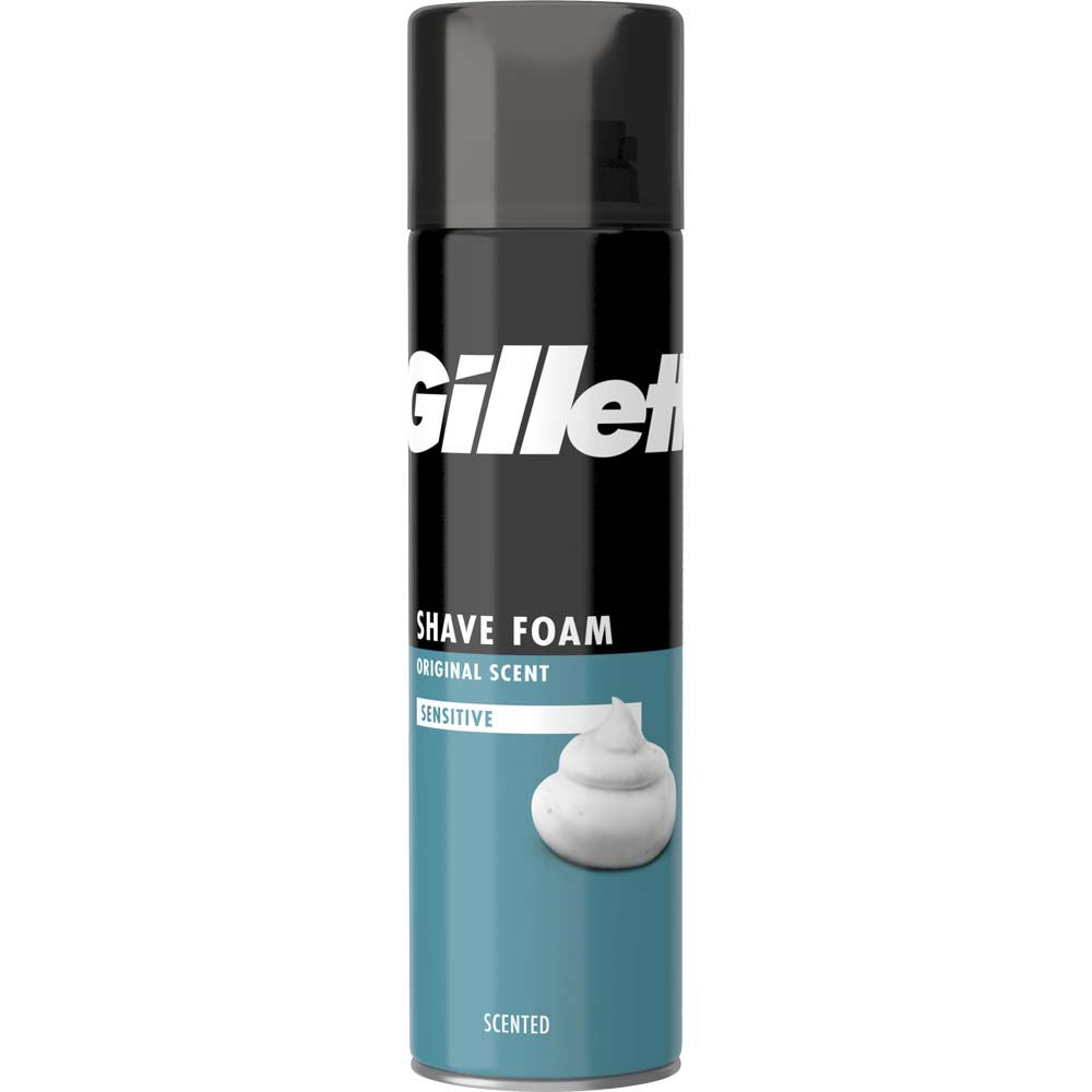 Gillette Sensitive Skin Shaving Foam 200ml Image 1