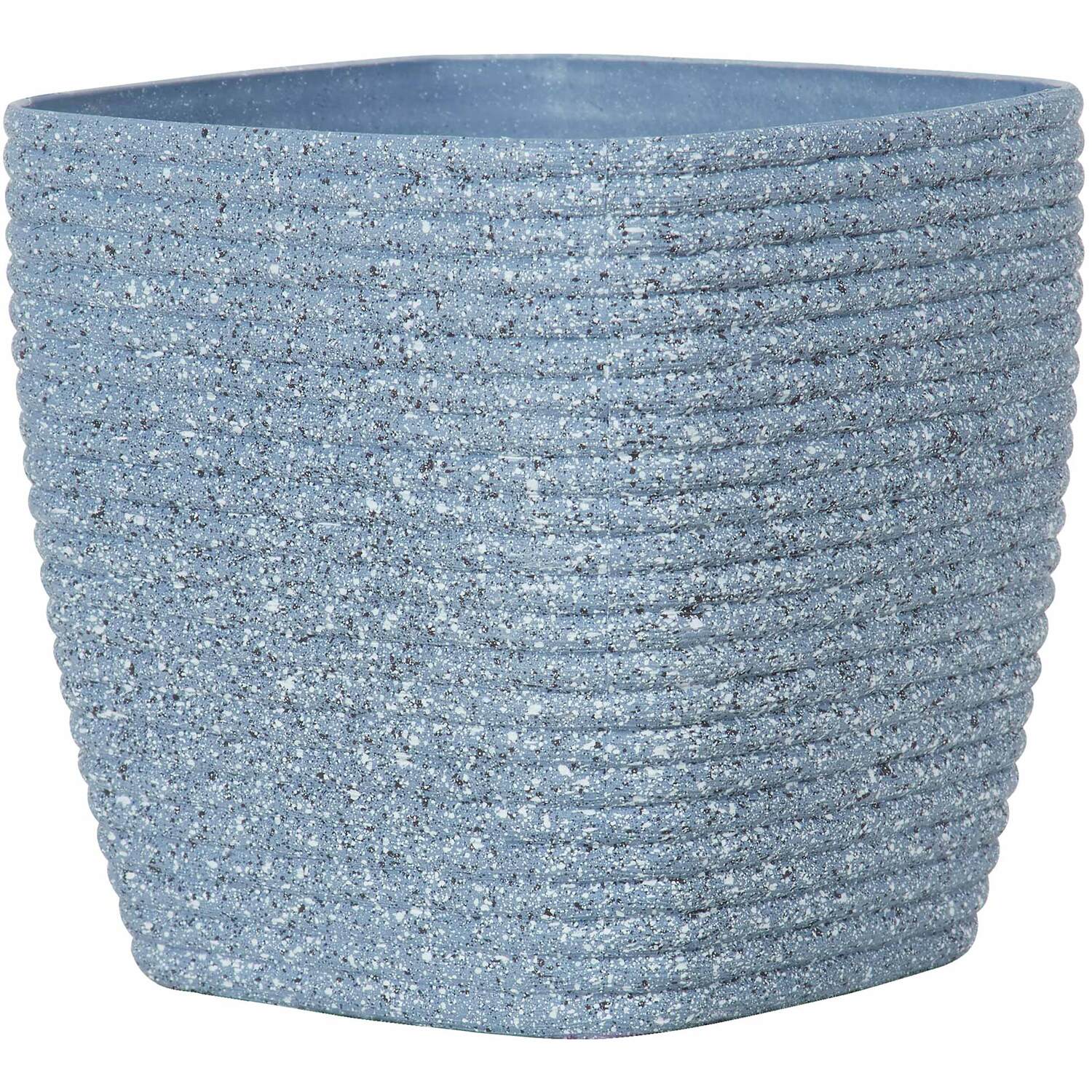 Cool Grey Rib Finish Plastic Pot - Grey Image 5