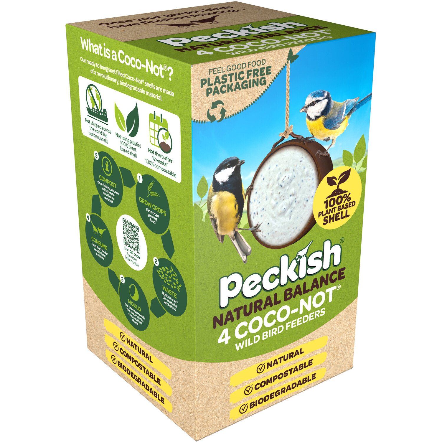 Peckish COCO-NOT Bird Feeder Image 1