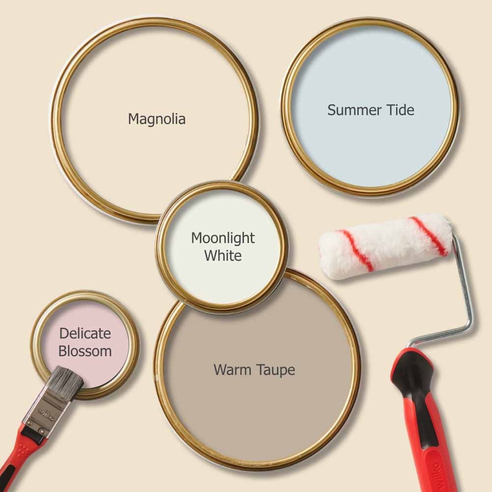 Wilko Bathroom Magnolia Mid Sheen Emulsion Paint 2.5L Image 6