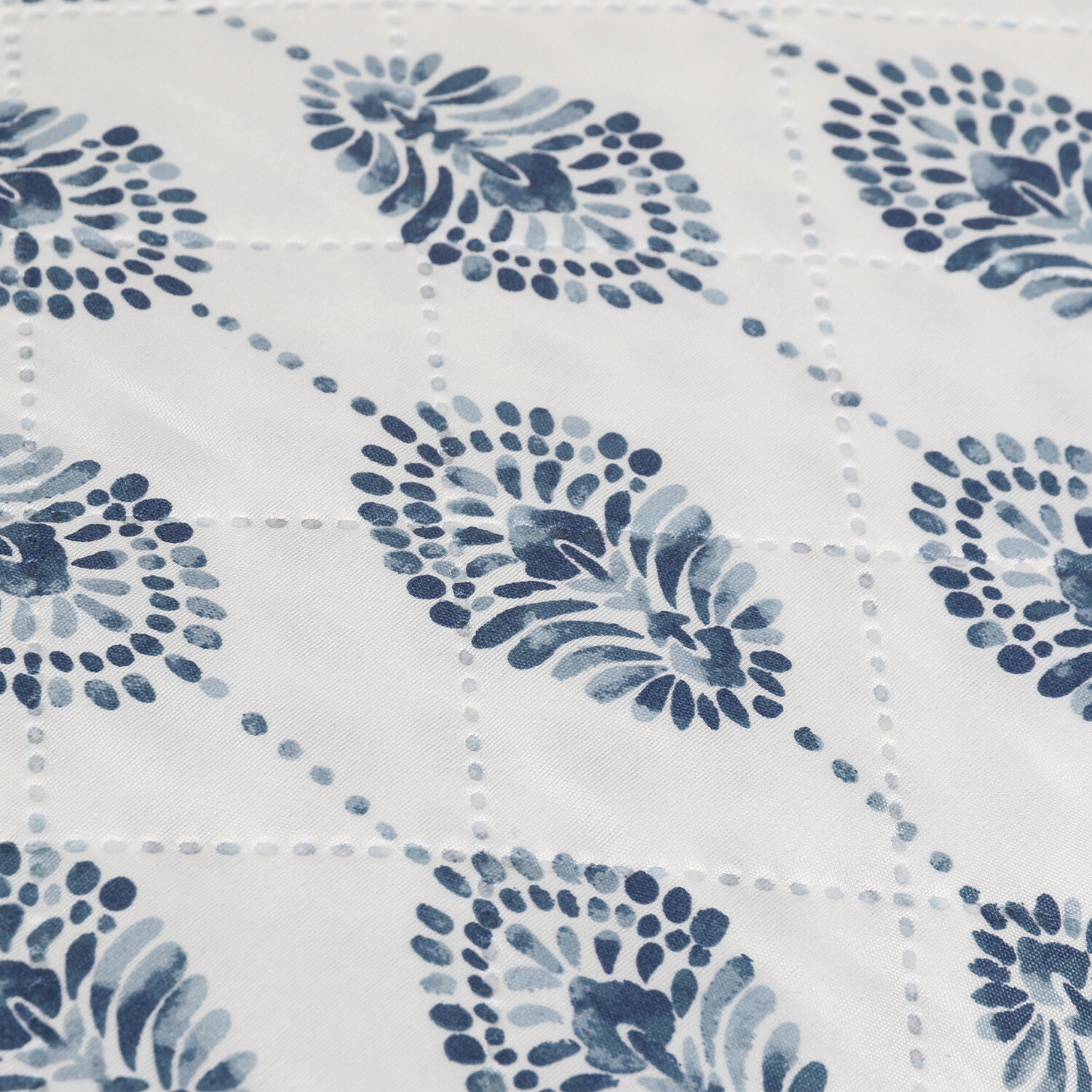 Kai Printed Bedspread - Blue Image 4