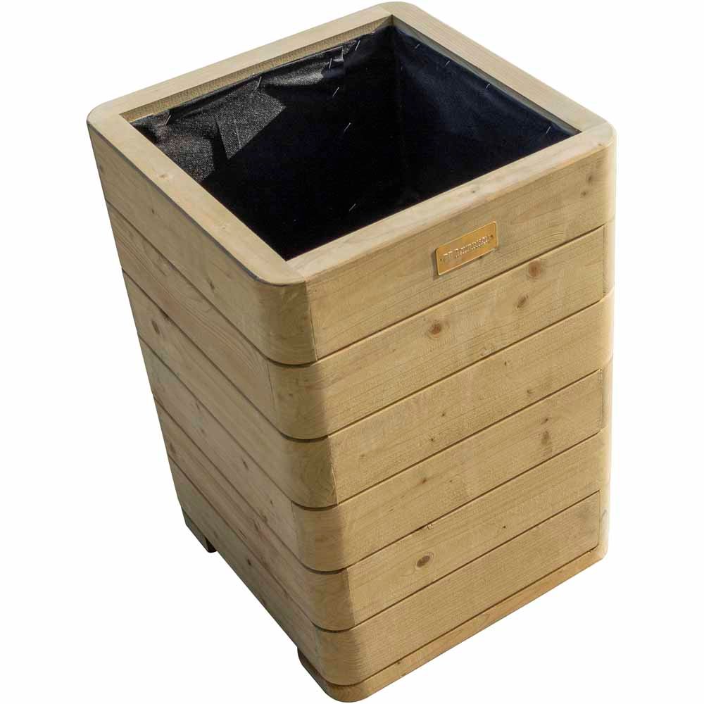 Rowlinson Marberry Wooden Tall Planter 57 x 40 x 40cm Image 9