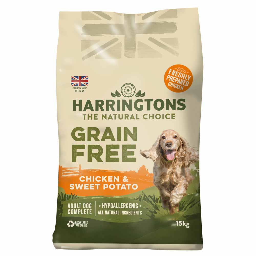 Harringtons Grain Free Chicken and Sweet Potato Hypoallergenic Dog Food 15kg Image
