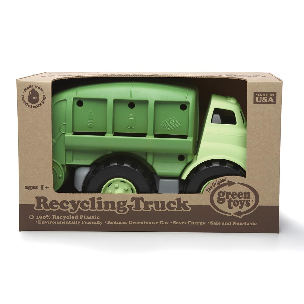 BigJigs Toys Green Toys Toy Recycling Truck Image 5