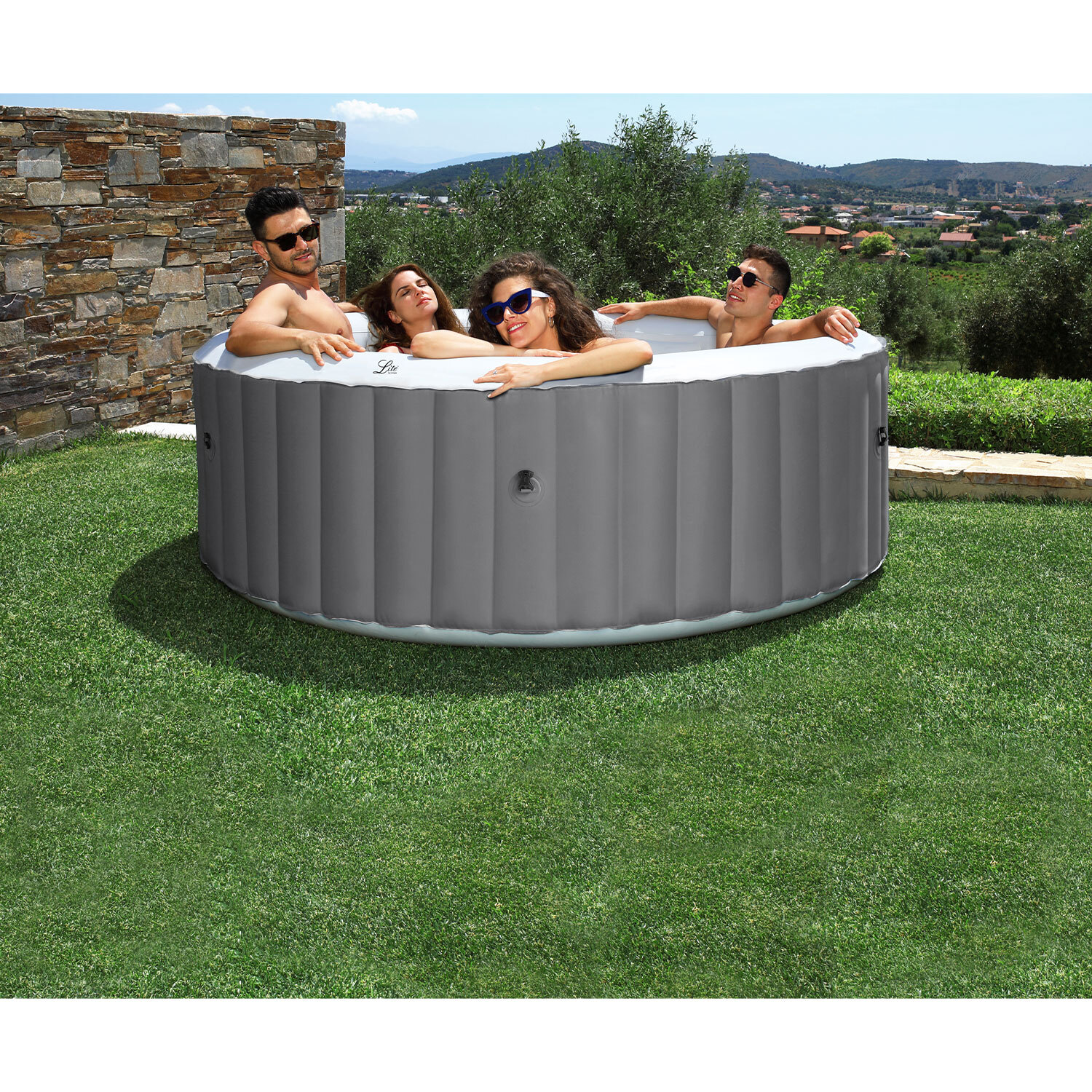 Mspa Lite Hot Tub - Grey / 6 / Round Image 6