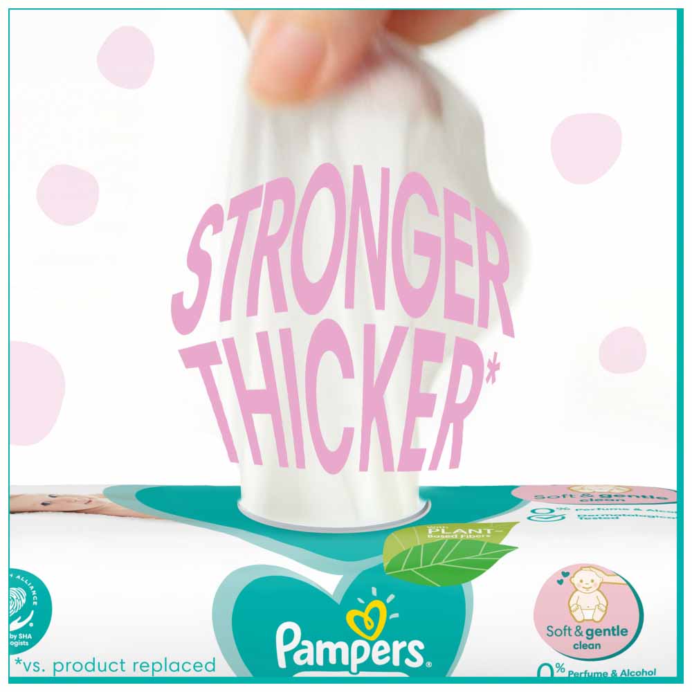 Pampers Sensitive Baby Wipes 52 Pack Image 6