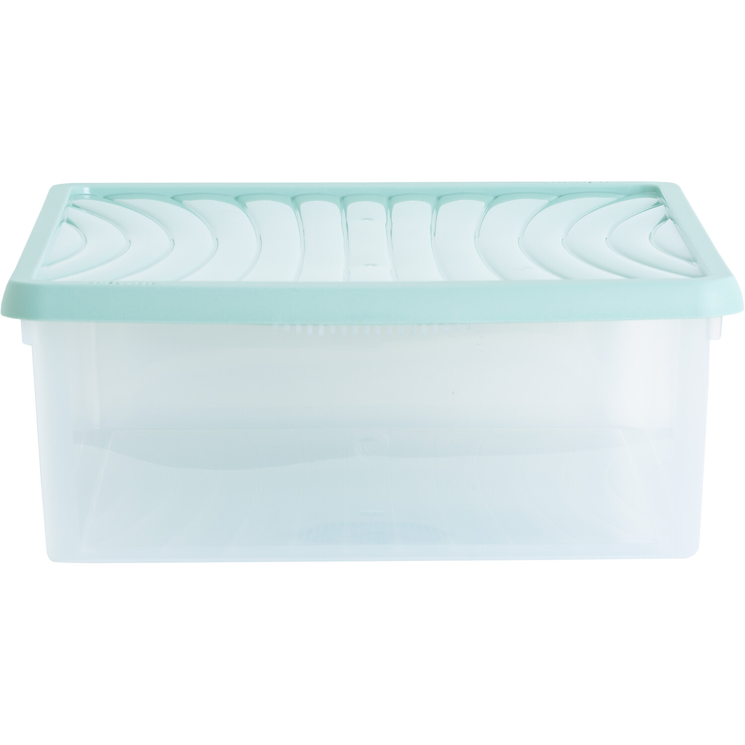 Single 23L Stackable Clear Storage Box with Lid in Assorted styles Image 2
