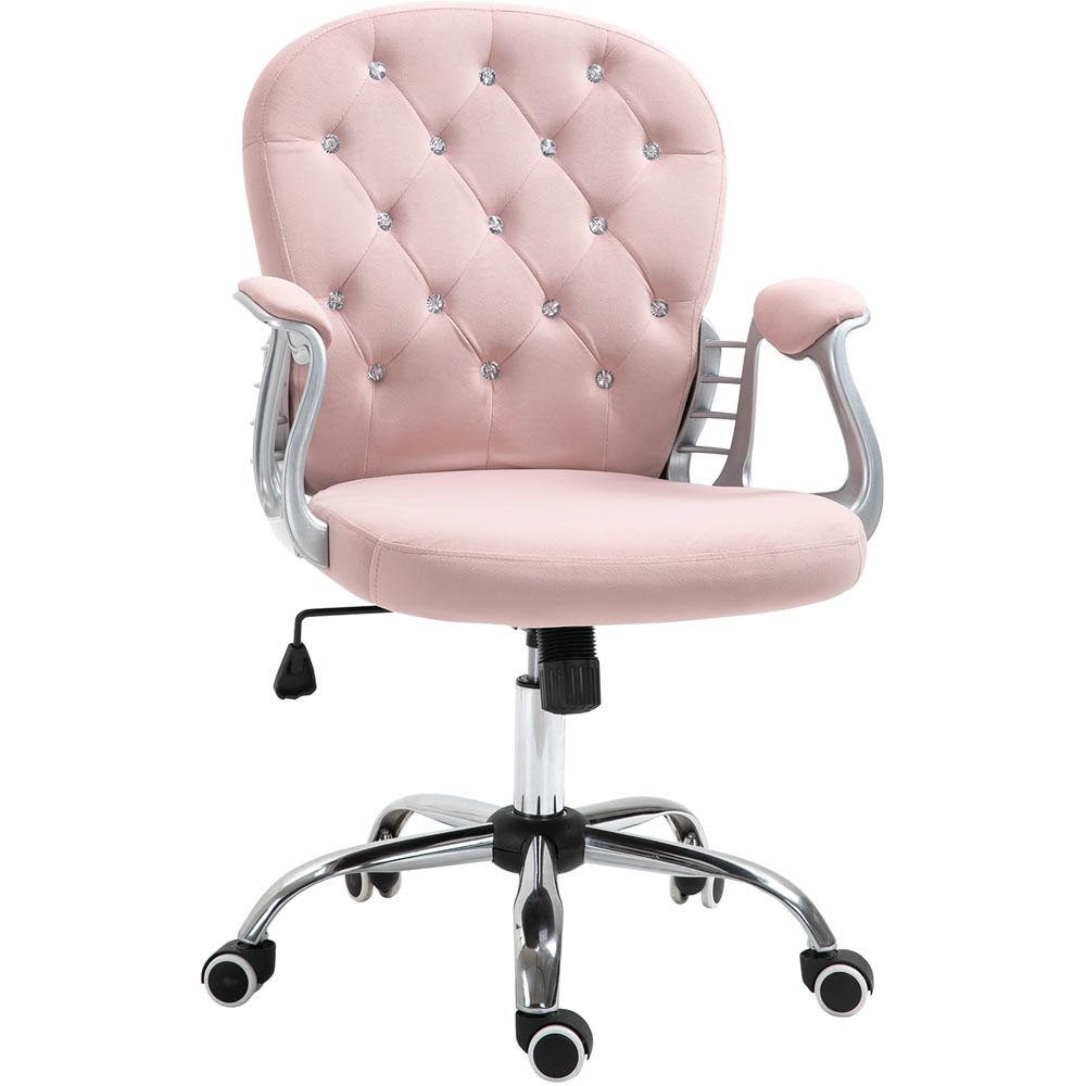 Portland Pink Swivel Ergonomic Office Chair Image 2