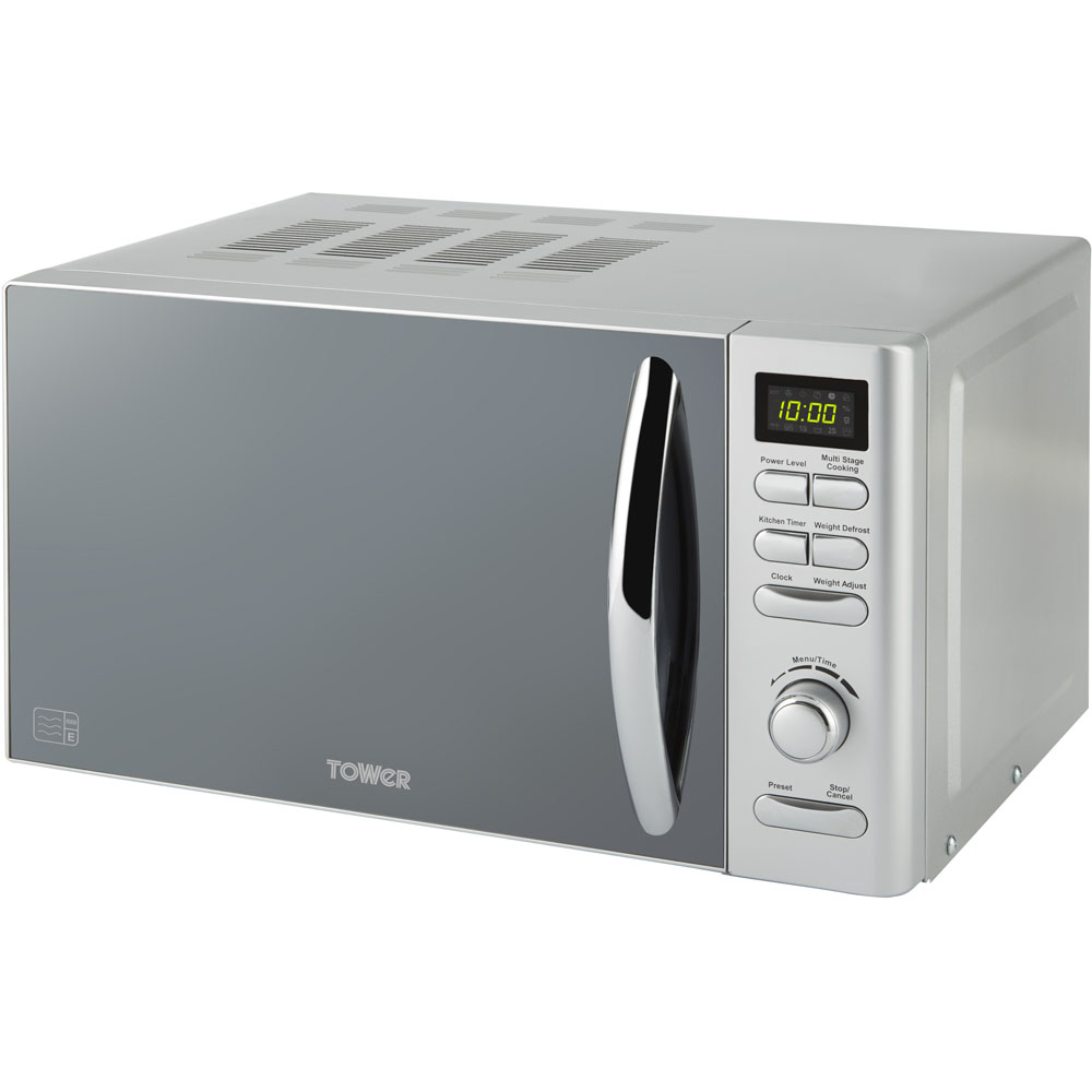 Tower Silver Infinity 800W 20L Digital Microwave Image 3