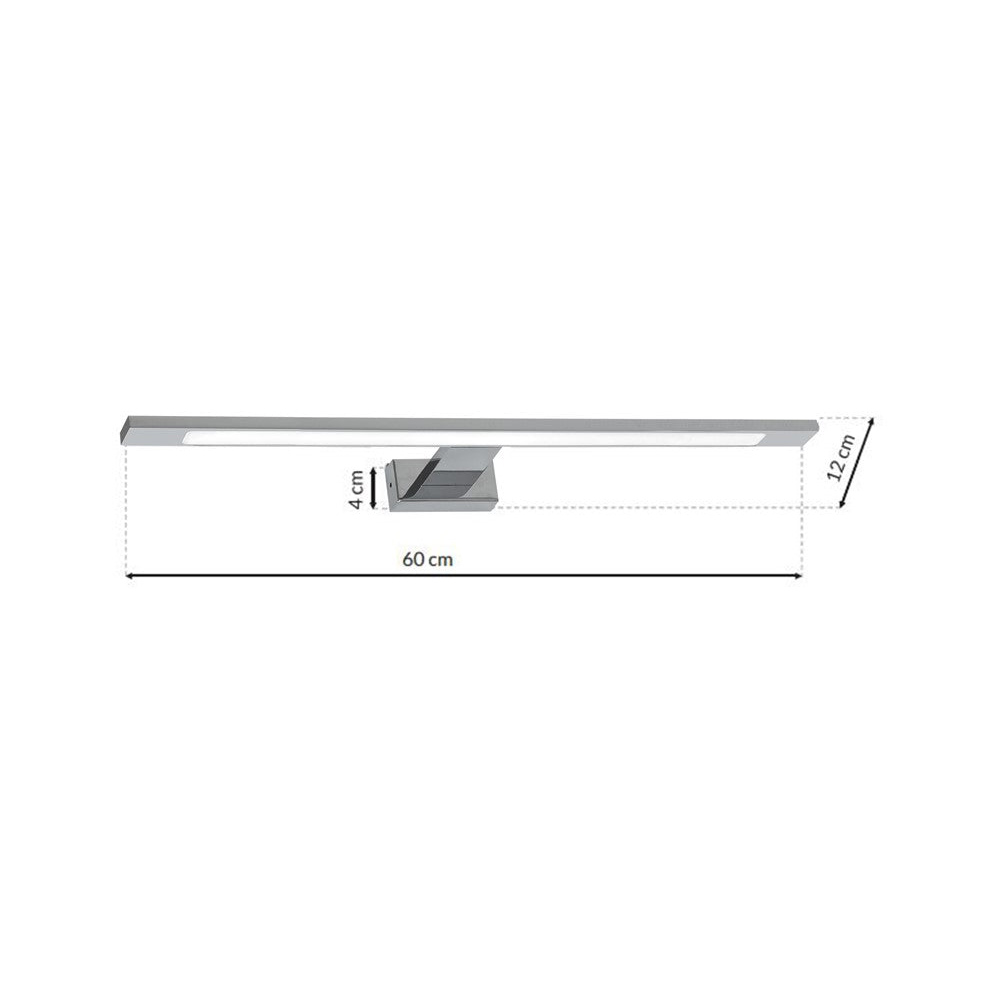 Milagro Shine Silver LED Wall Lamp 60cm 230V Image 6