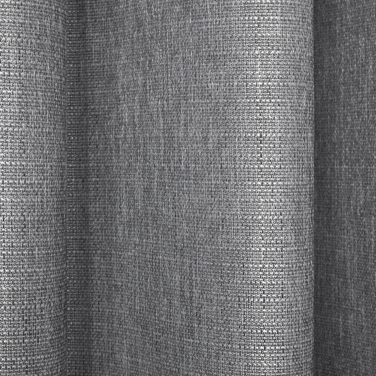 Divante Hoxton Grey Blackout Eyelet Curtains 229 x 229cm Image 4