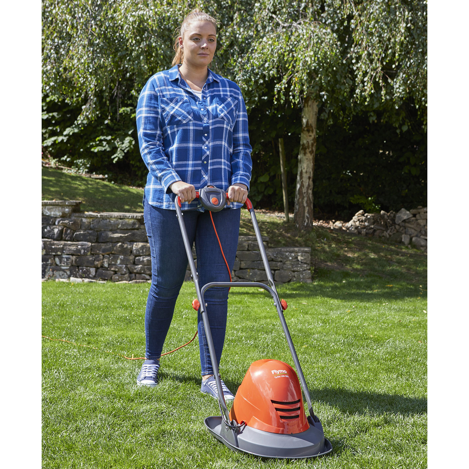 Flymo Hovervac 250 1400W Hand Propelled 25cm Hover Electric Lawn Mower Image 3