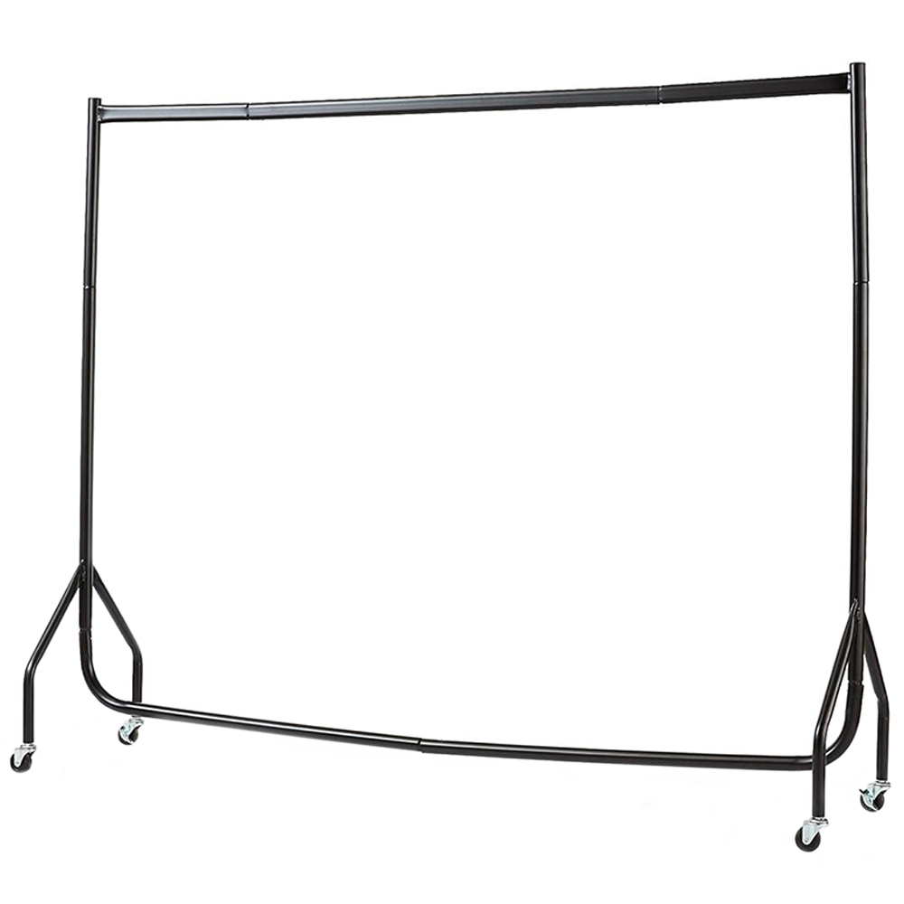 House of Home Tall Heavy Duty Black Clothes Rail 5 x 6ft Image 1