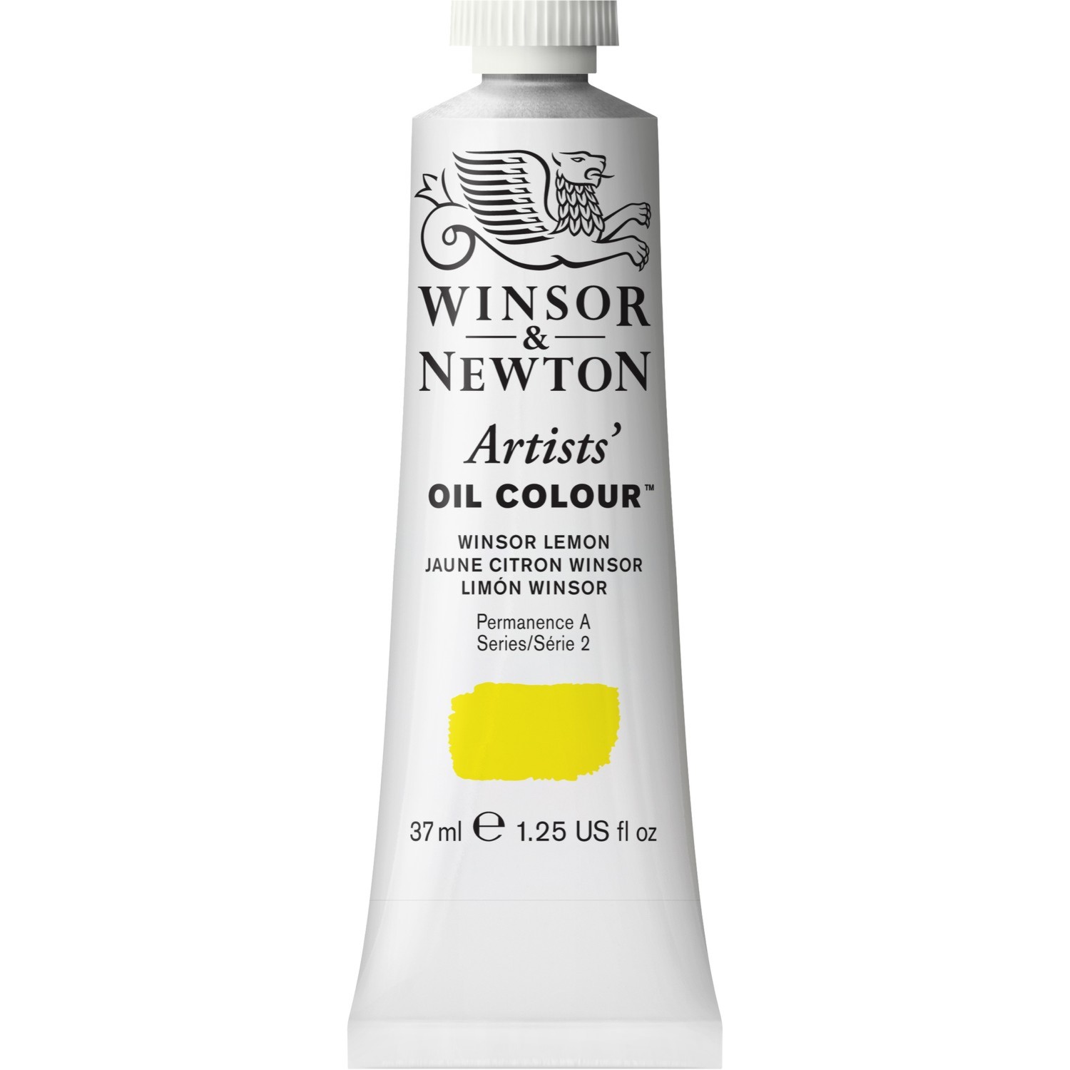 Winsor and Newton 37ml Artists' Oil Colours - Winsor Lemon Image 1