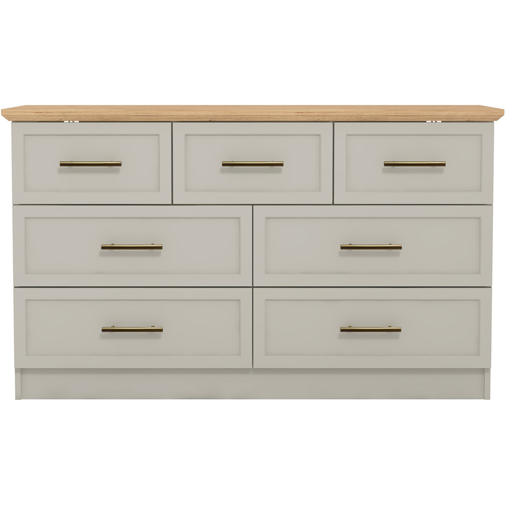 GFW Lyngford 7 Drawer Grey Drawer Chest of Drawers Image 3