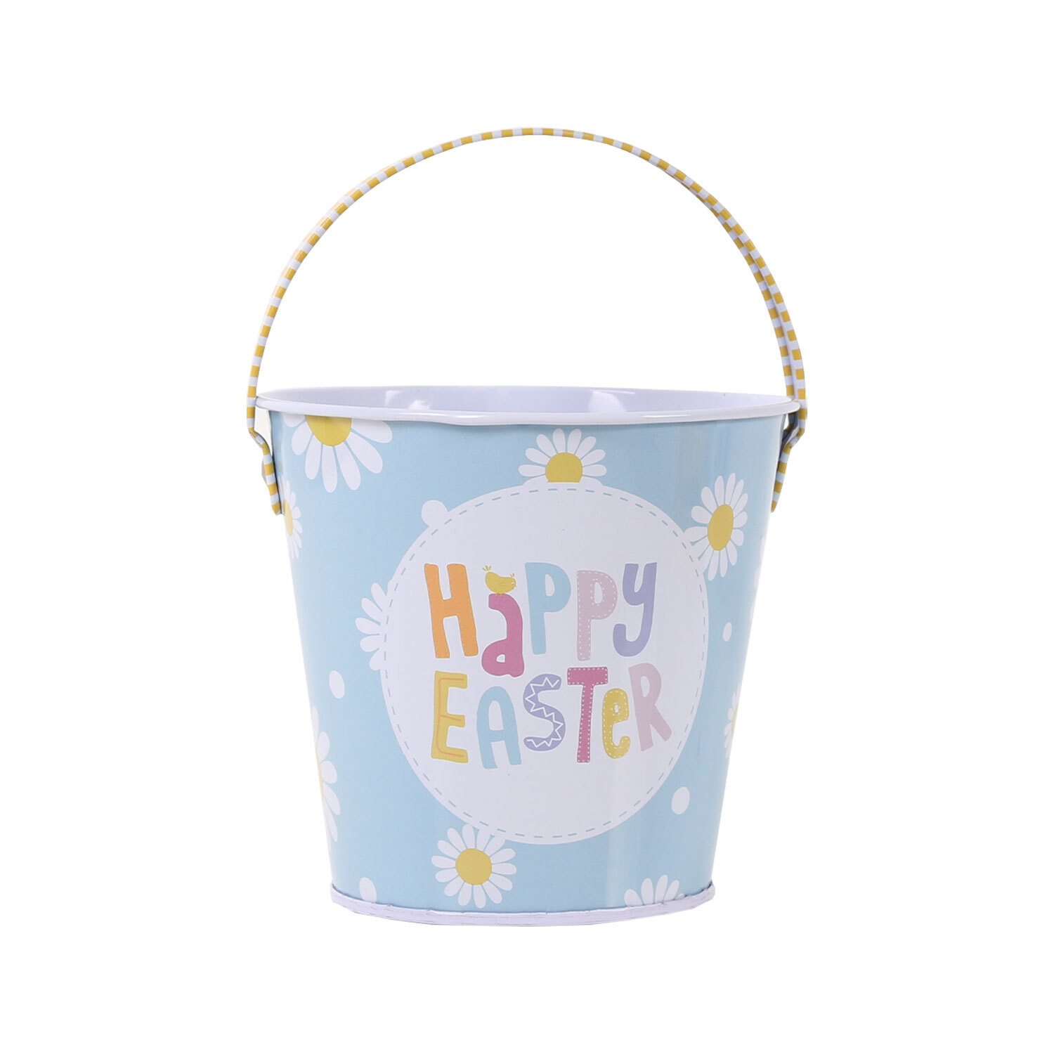 Single Happy Easter Tin Buckets in Assorted styles Image 2