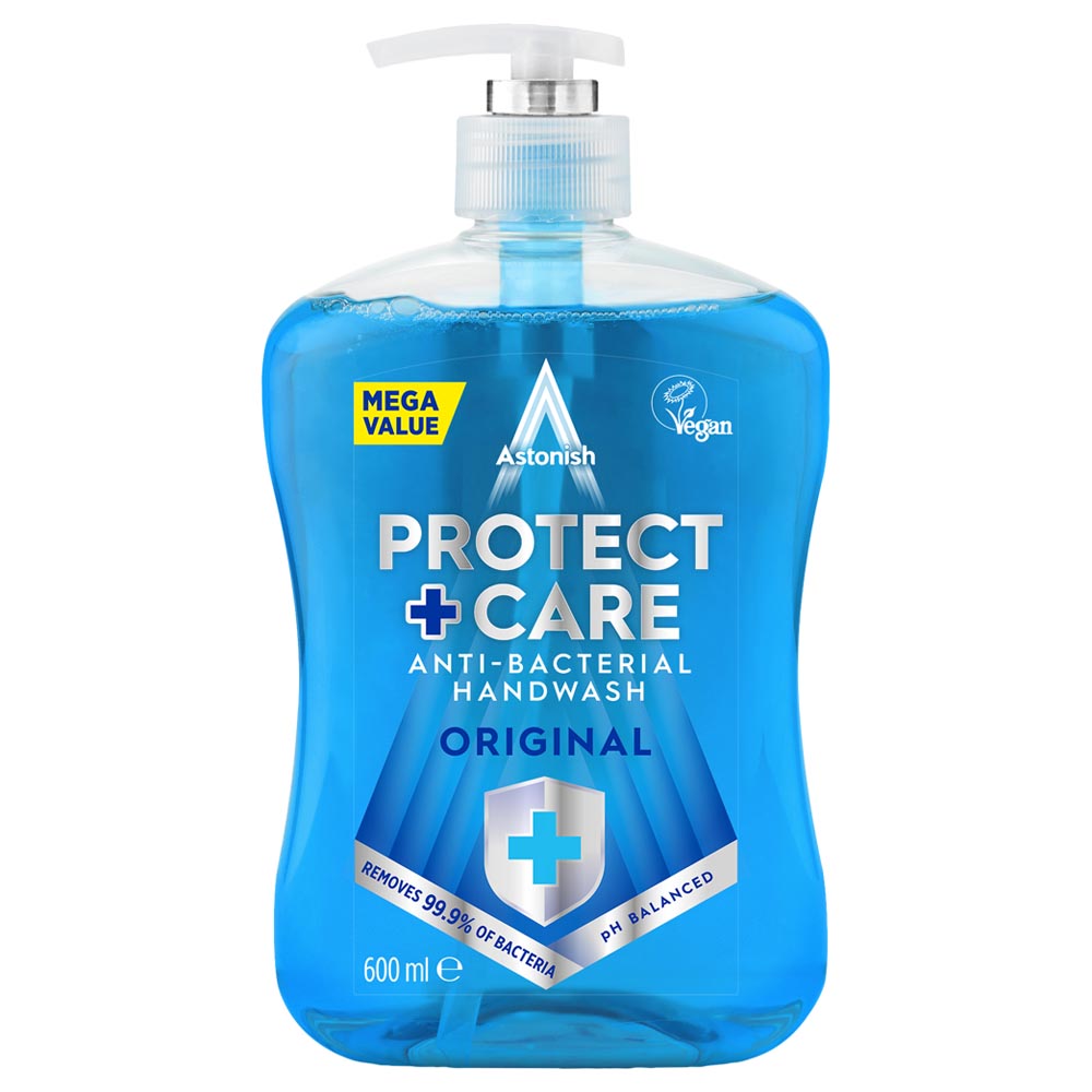 Astonish Protect and Care Anti Bacterial Hand Wash Original 600ml Image