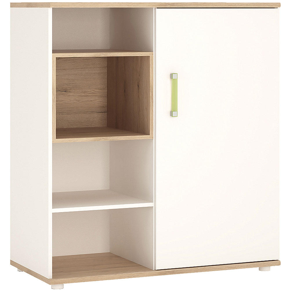 Florence 4KIDS Sliding Door Low Cabinet with Shelves and Lemon Handle Image 2