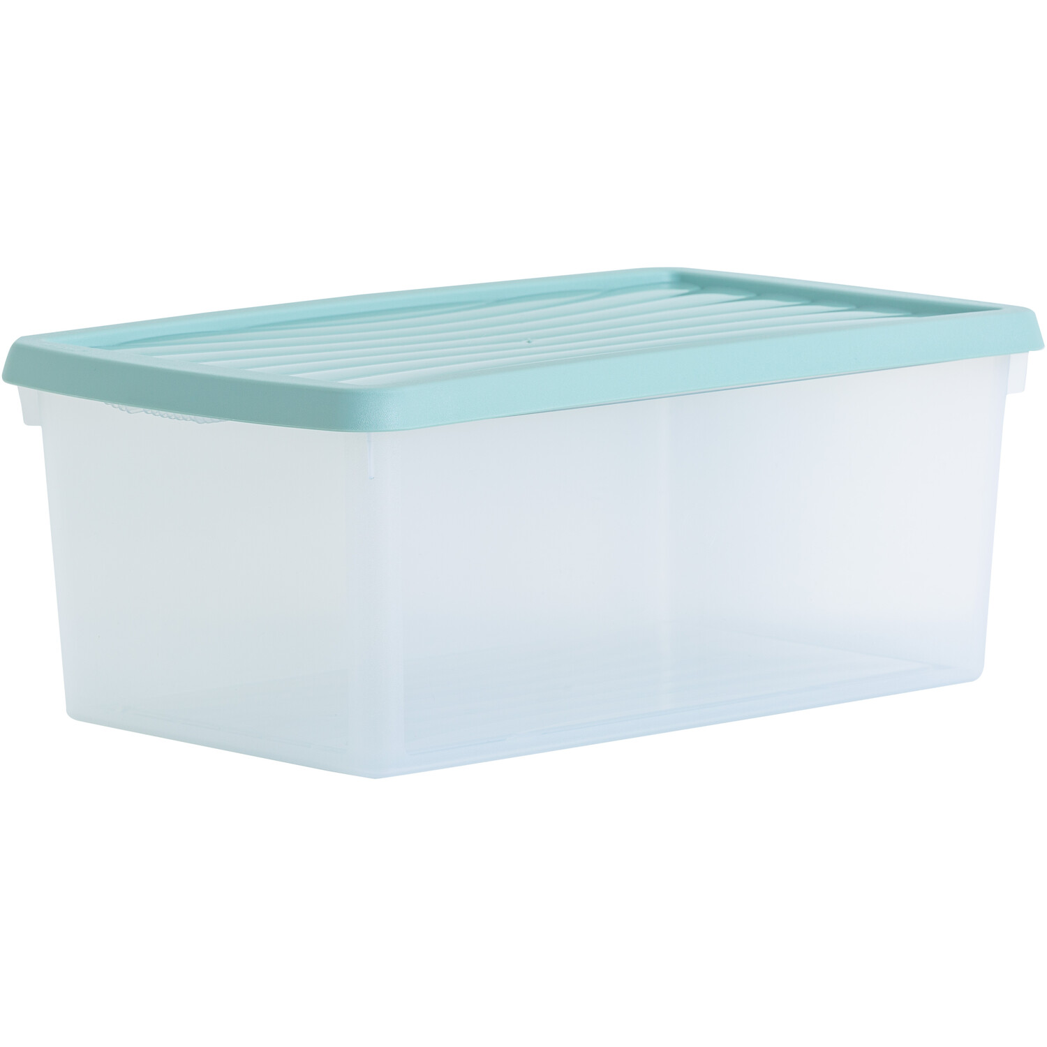 Single 9L Clear Storage Box with Clip Lid in Assorted styles Image 4
