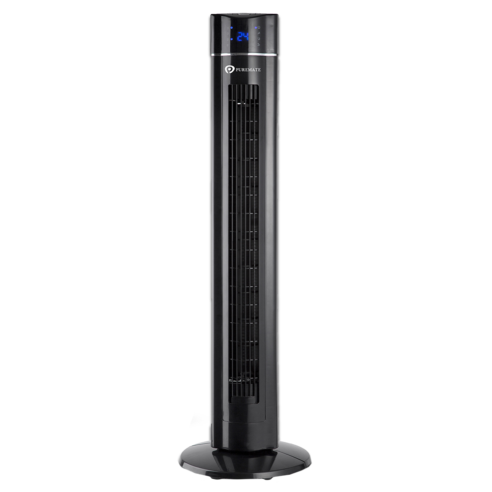 Puremate Black Oscillating Tower Fan 43 inch Image 1