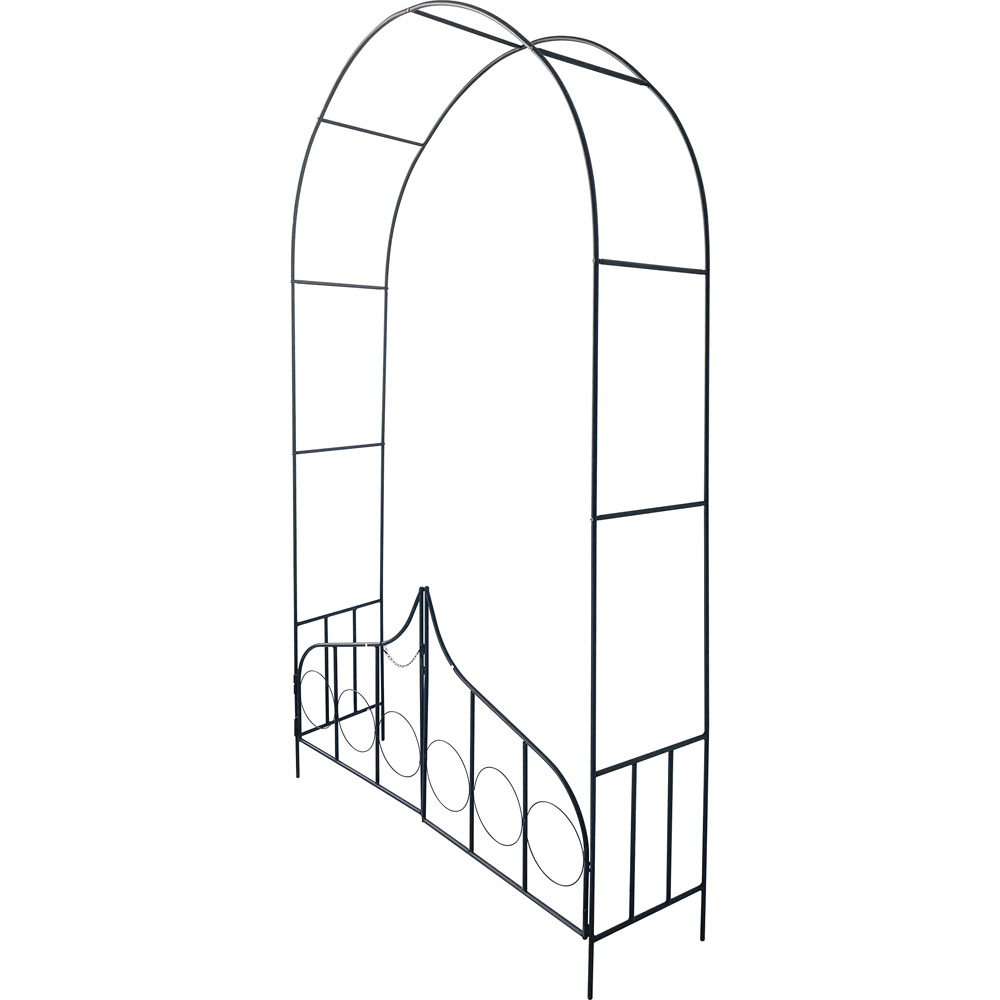 St Helens 7.7 x 4.5 x 1.2ft Garden Arch with Gate Image 2