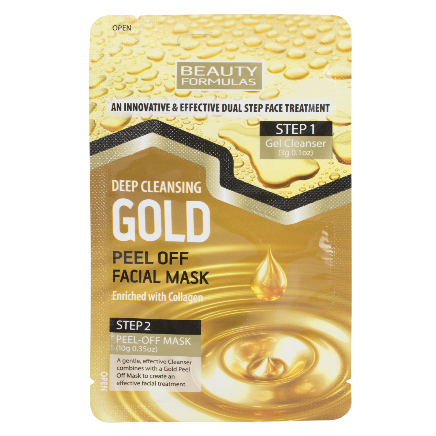 Beauty Formulas Deep Cleansing Gold Facial Mask Image