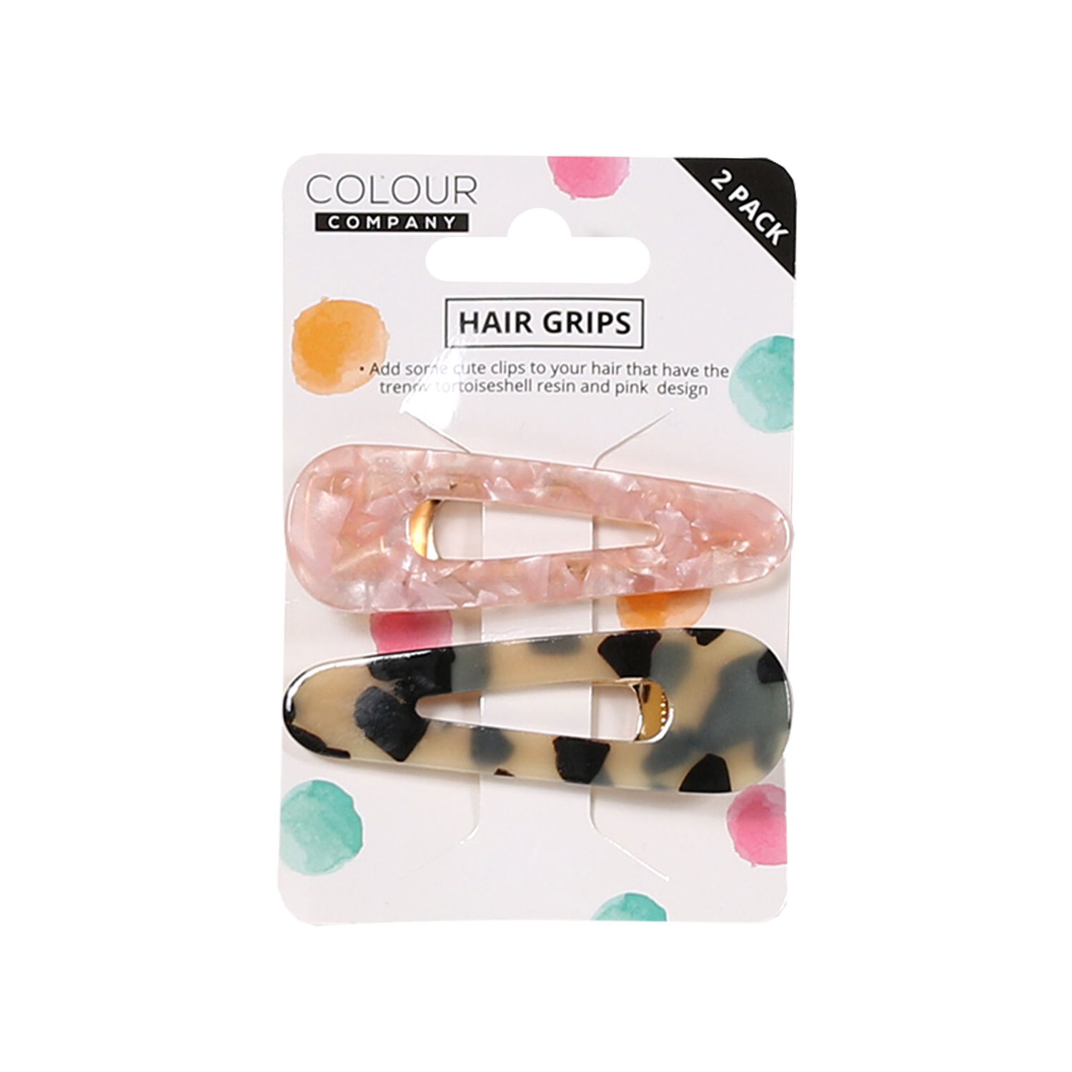 Pack of 2 Colour Company Hair Slides Image
