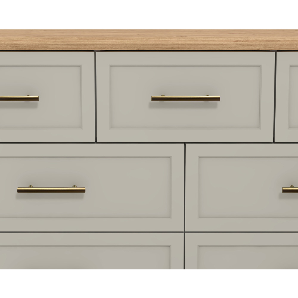 GFW Lyngford 7 Drawer Grey Drawer Chest of Drawers Image 6