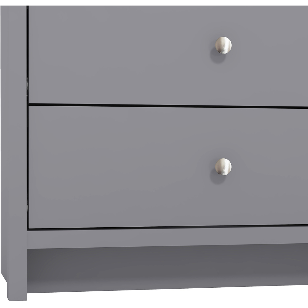 GFW Arianna 4 Drawer Cool Grey Mirrored Chest of Drawer Image 5