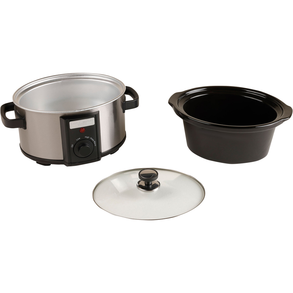 Charles Bentley Silver 3.5L Slow Cooker Image 5