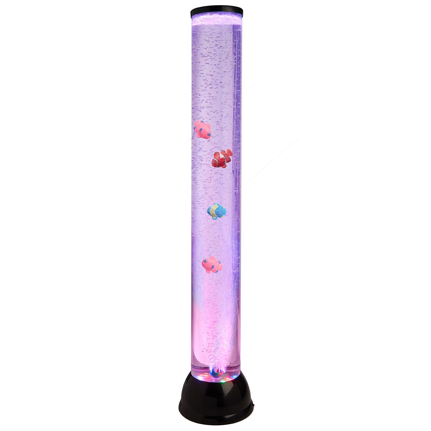 Tall Colour Changing Bubble Fish Decorative Floor Lamp Image 1