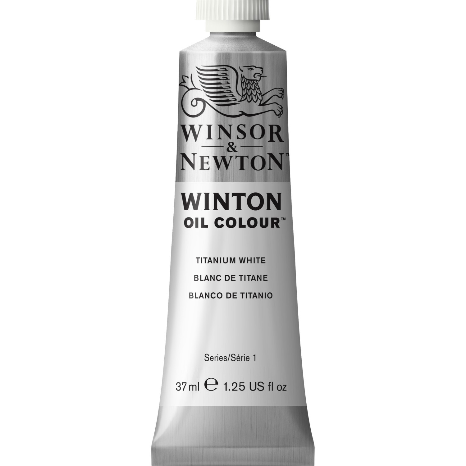 Winsor and Newton 37ml Winton Oil Colours - Titanum White Image 1