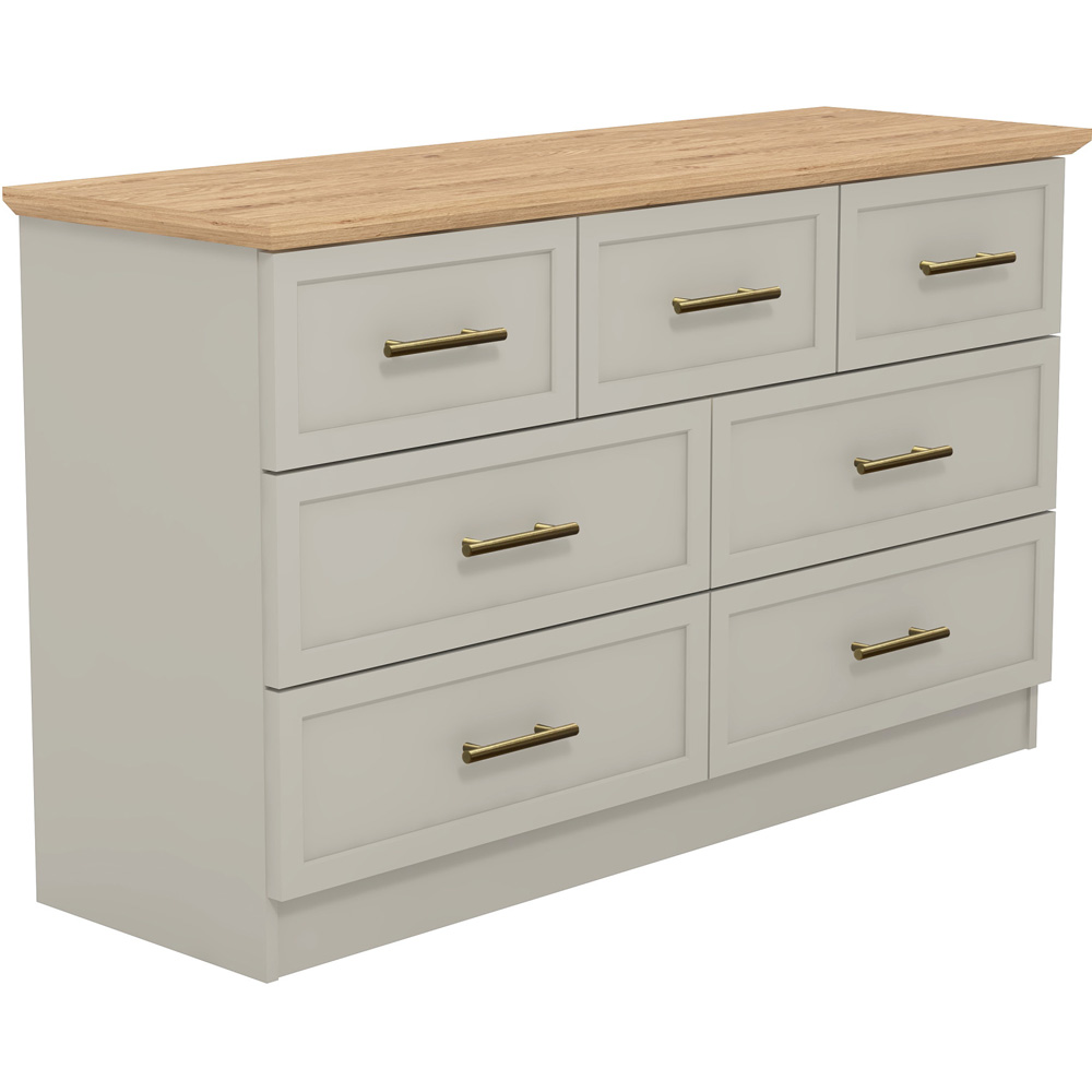 GFW Lyngford 7 Drawer Grey Drawer Chest of Drawers Image 2