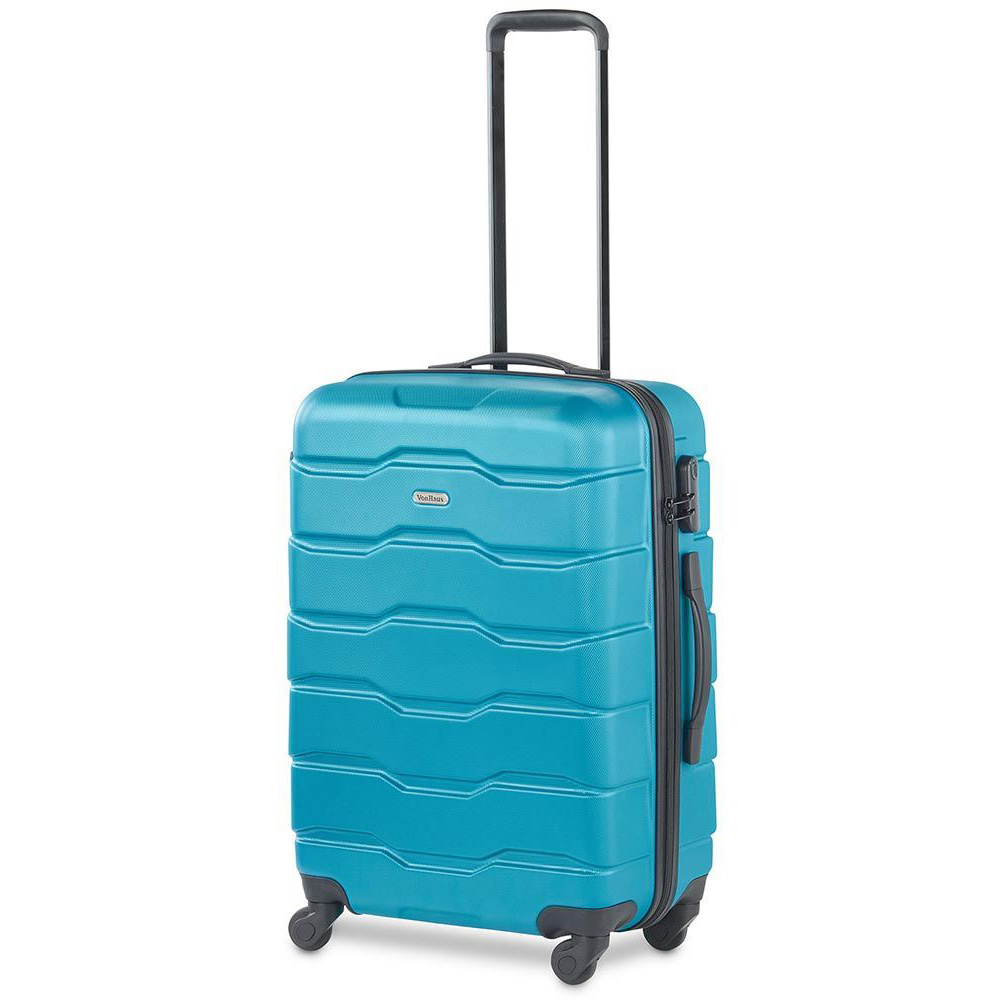 VonHaus Set of 3 Light Blue Hard Shell Luggage Image 3