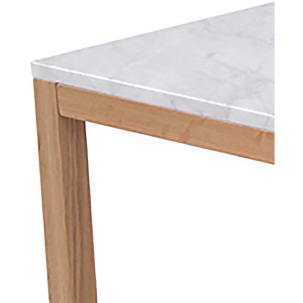 LPD Furniture Harlow White Marble Effect Top Coffee Table Image 3