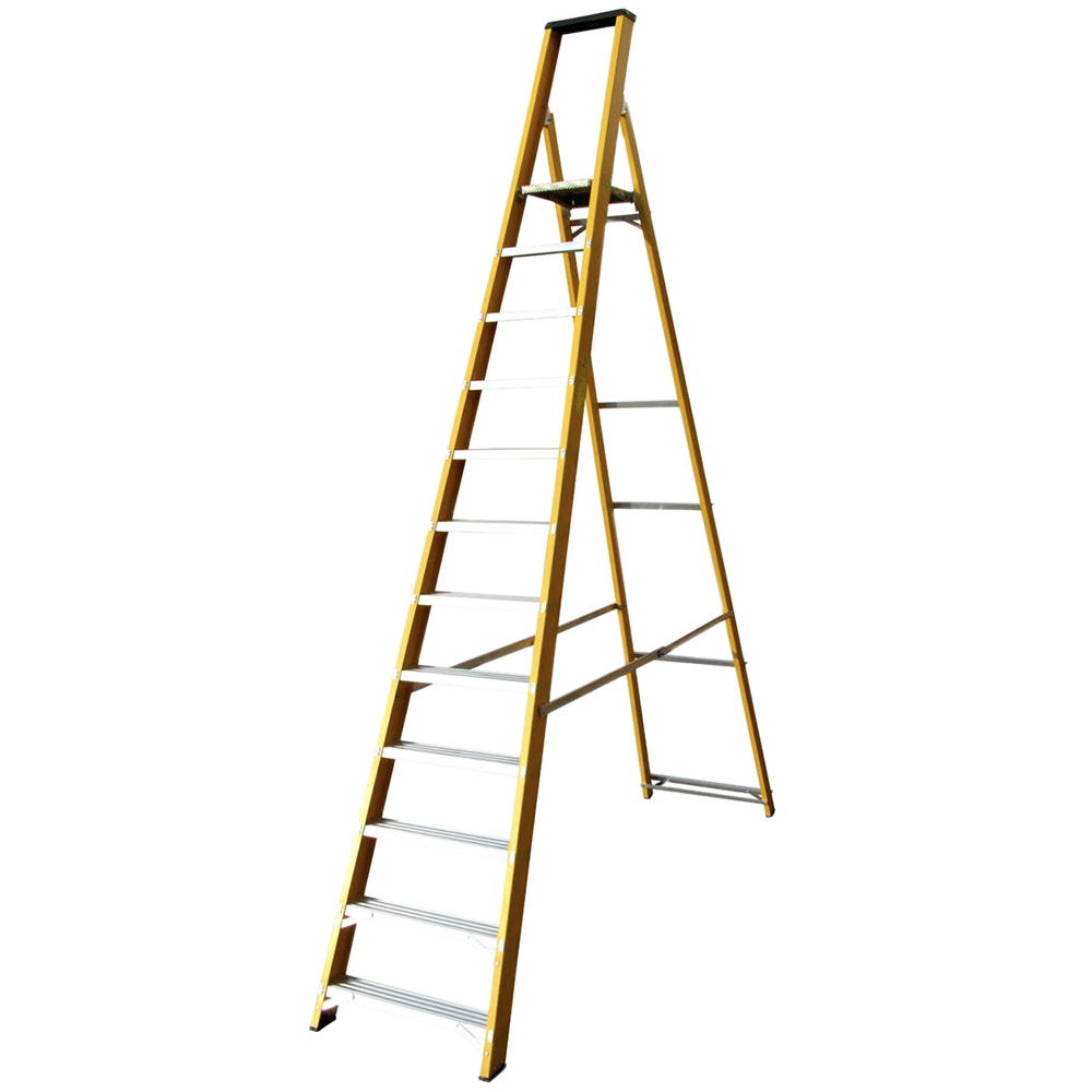 Lyte Ladders & Towers Professional Glassfibre 12 Tread Platform Step Ladder Image 1