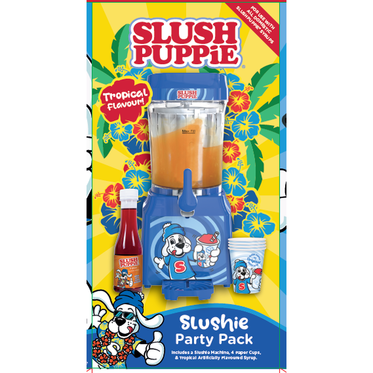 Tropical Slush Puppie Machine Party Pack - Blue Image