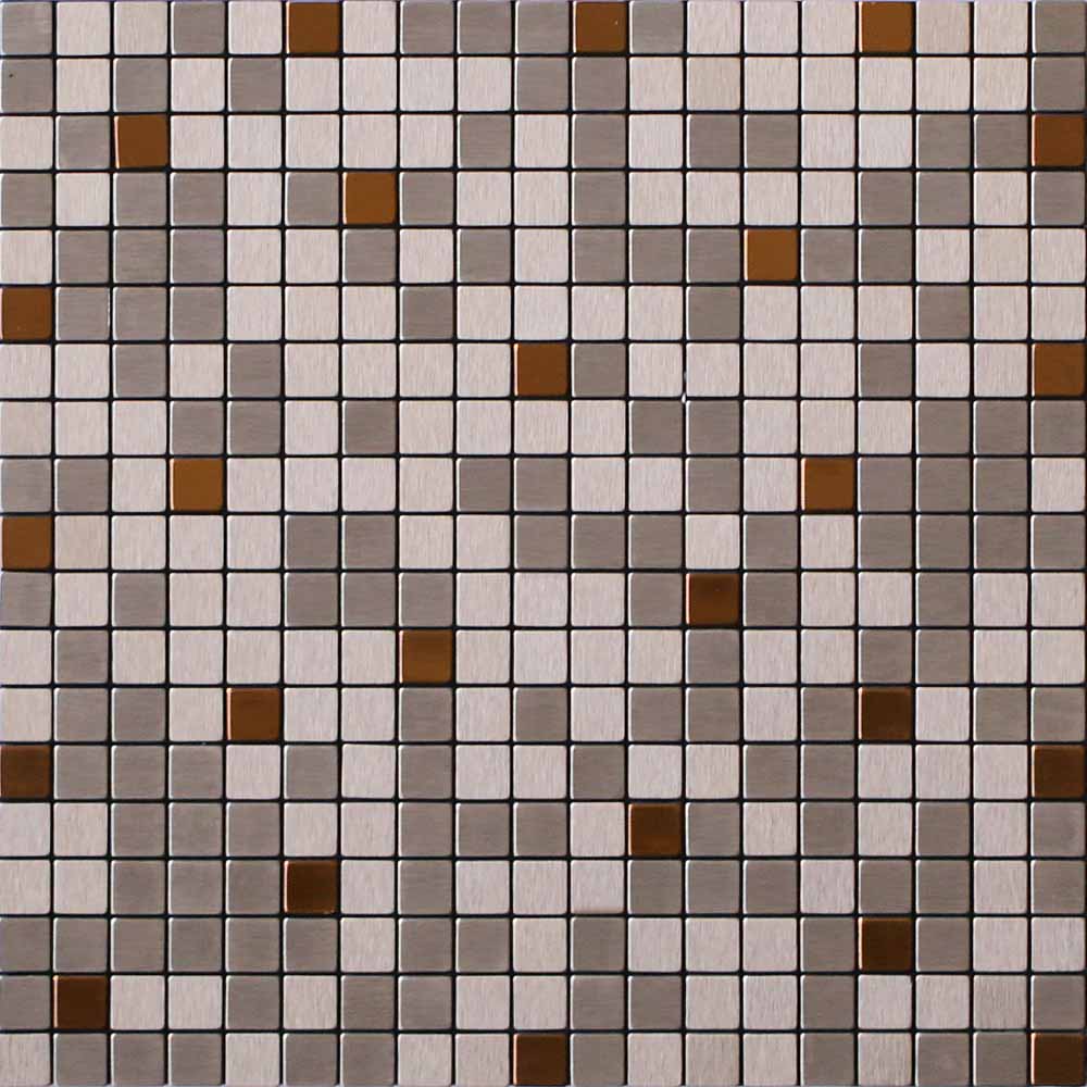 House of Mosaics Riyadh Copper Self Adhesive Mosaic Tile Image 2