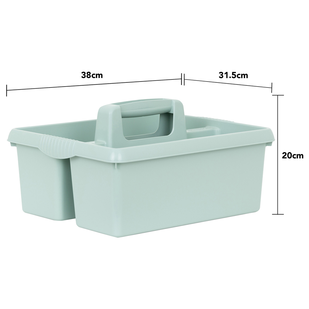 2 x Wham Casa Kitchen Plastic Large 2 Section Tidy /Caddy Organiser 2 Pack Image 4