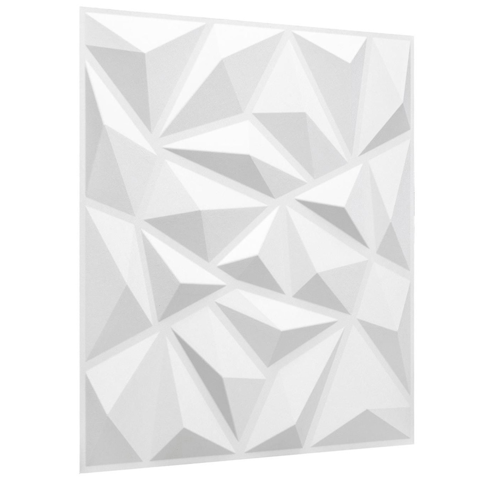Walplus Off White Puck 3D Wall Panel 12 Pack Image 2