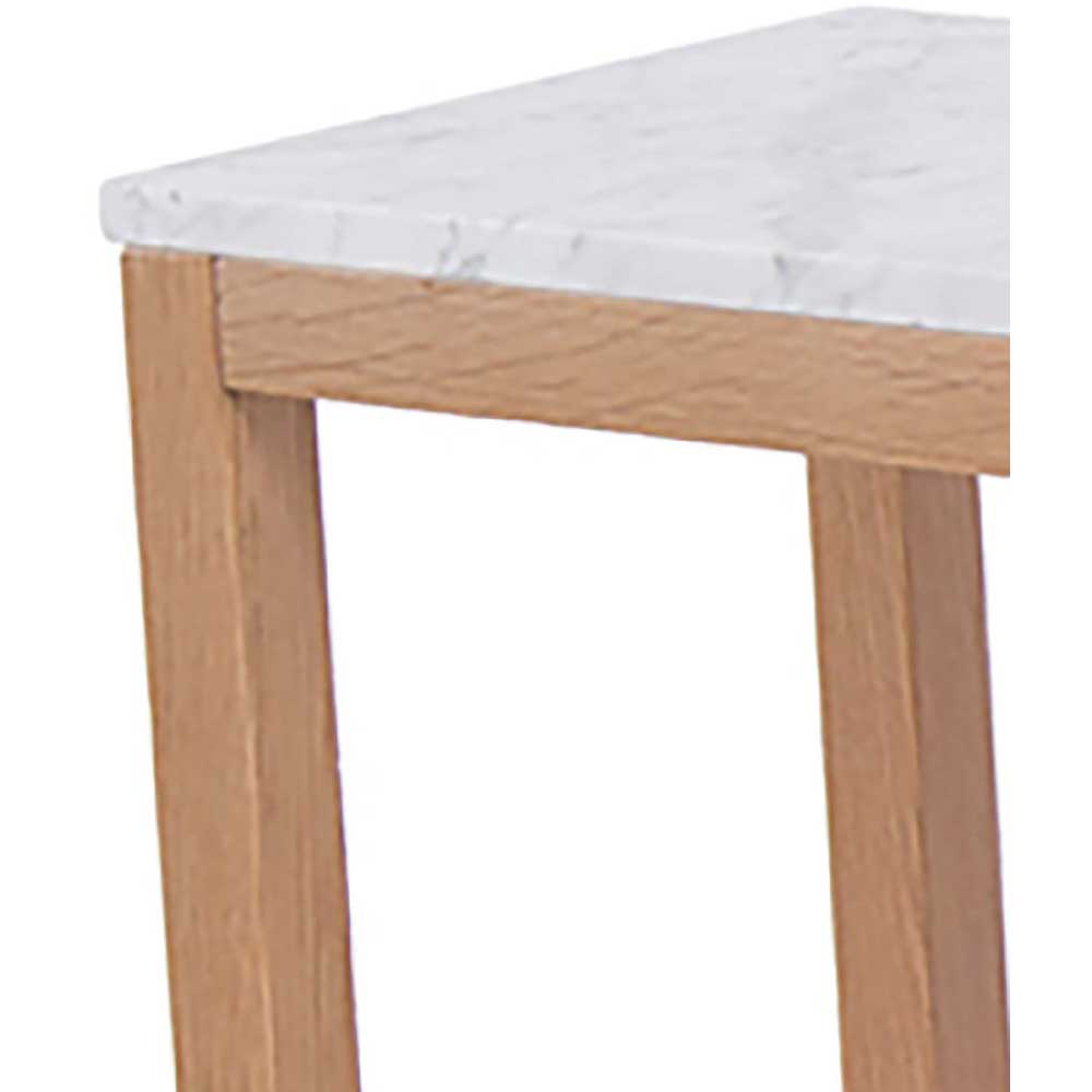 Harlow Oak Effect White Top Console Table Image 3