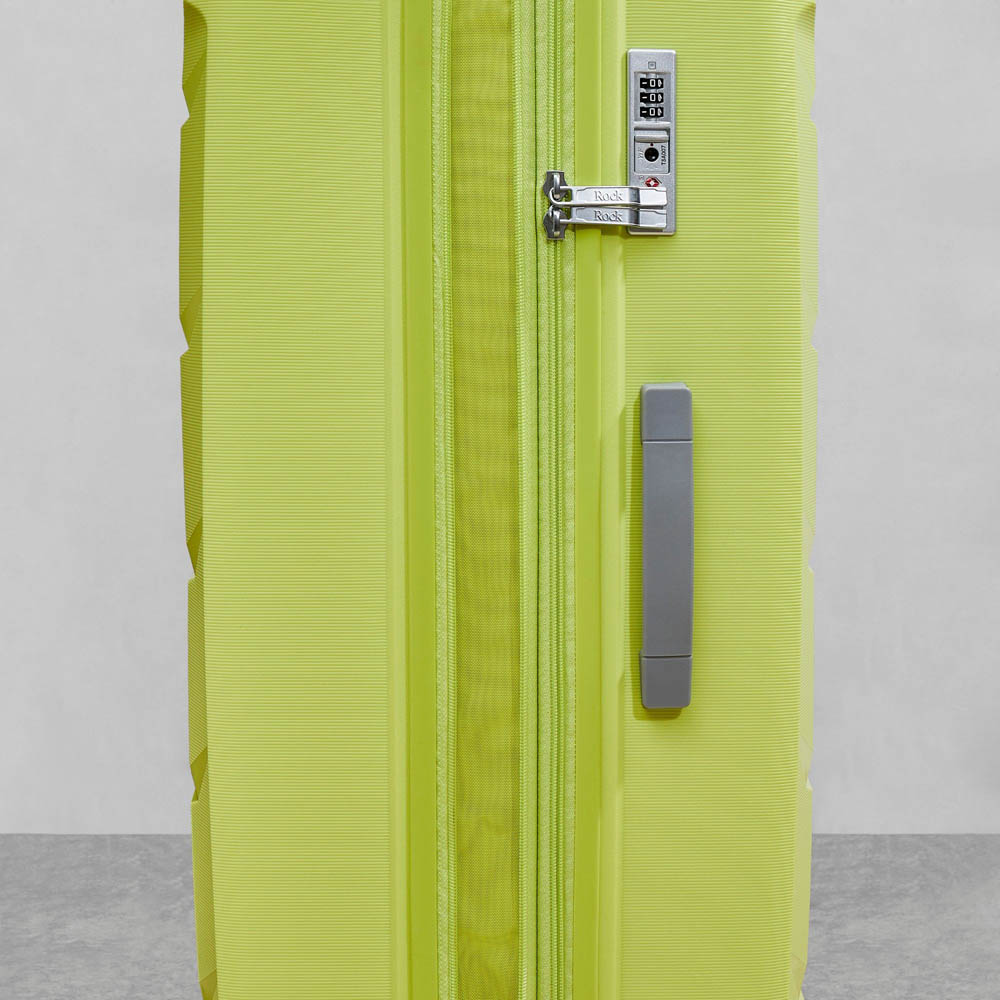 Rock Tulum Medium Green Hardshell Expandable Suitcase Image 4