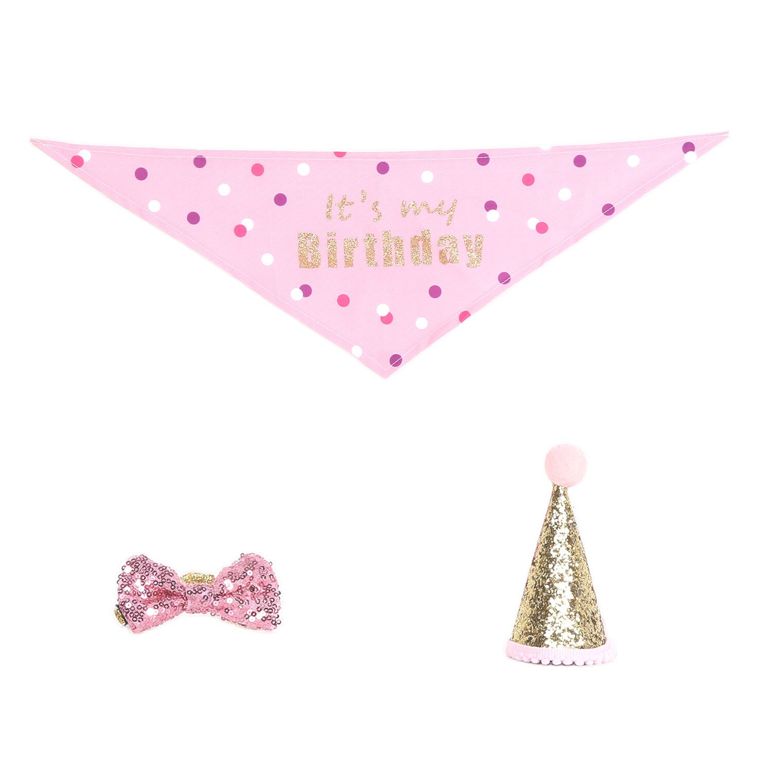 Clever Paws Pink Pet Birthday Set Image