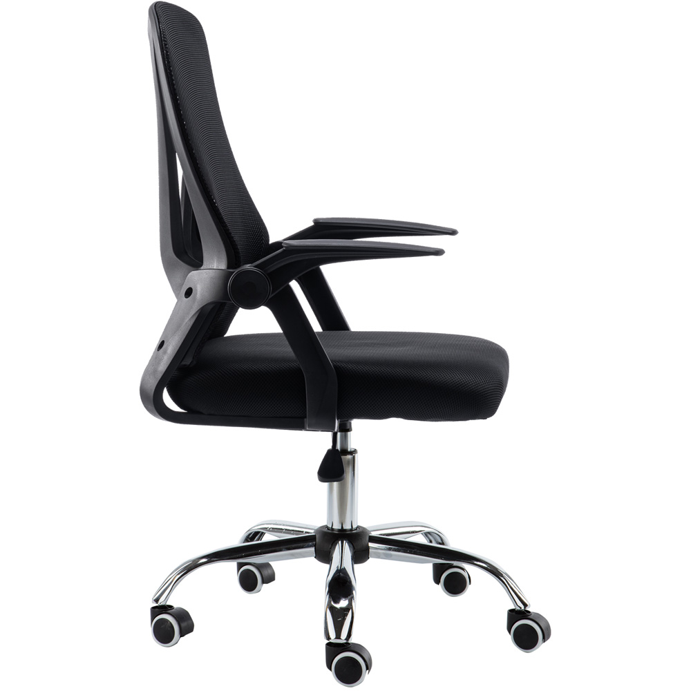 Neo Black Mesh Swivel Office Chair Image 7